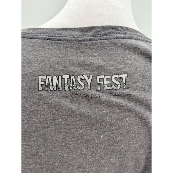 Fantasy Fest Key West Festival Time Travel Grey Graphic T-Shirt Size XL - Picture 6 of 6